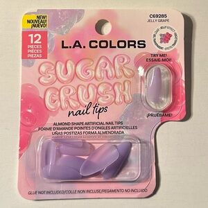 L.A. COLORS Sugar Crush Jelly Grape Almond Nail Tips - Lavender